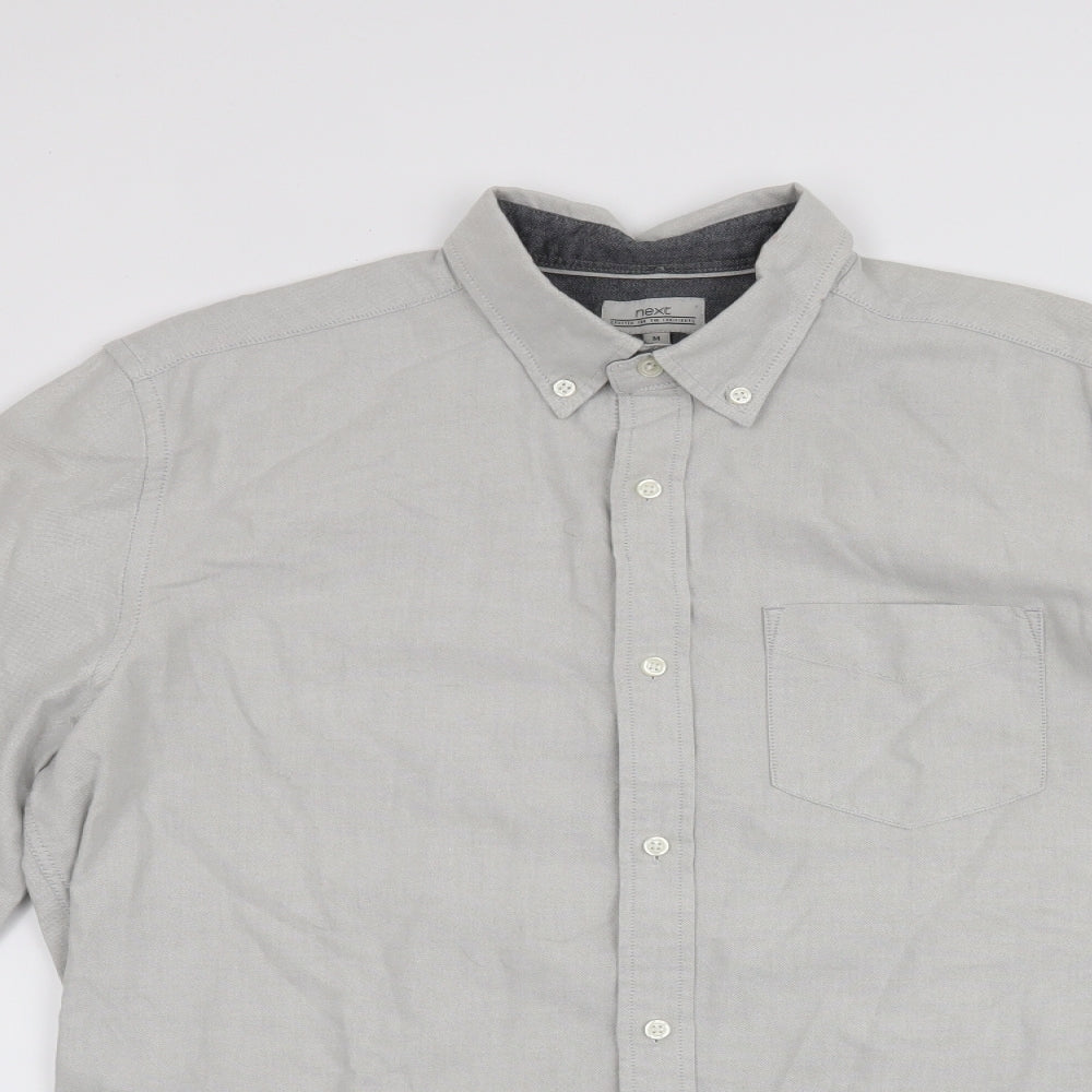 NEXT Mens Grey    Button-Up Size M