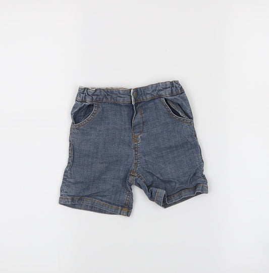 Babies Boys Blue   Cropped Jeans Size 12-18 Months