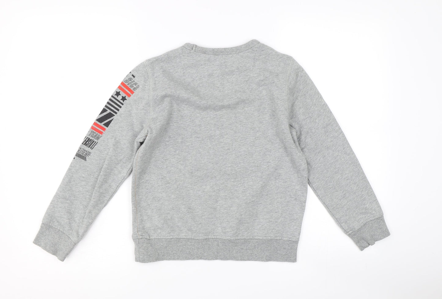 NEXT Boys Grey   Pullover Sweatshirt Size 8 Years  - graphic