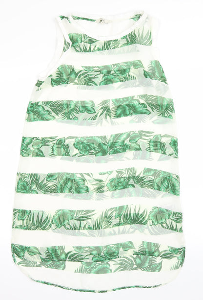 Next Womens Green Floral  A-Line  Size 12