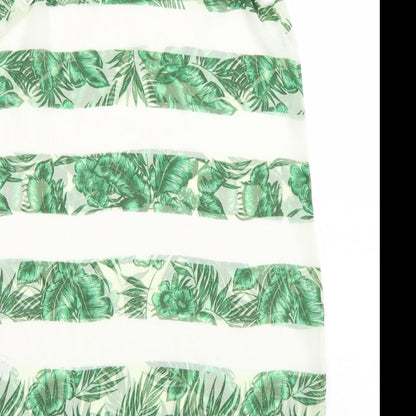 Next Womens Green Floral  A-Line  Size 12