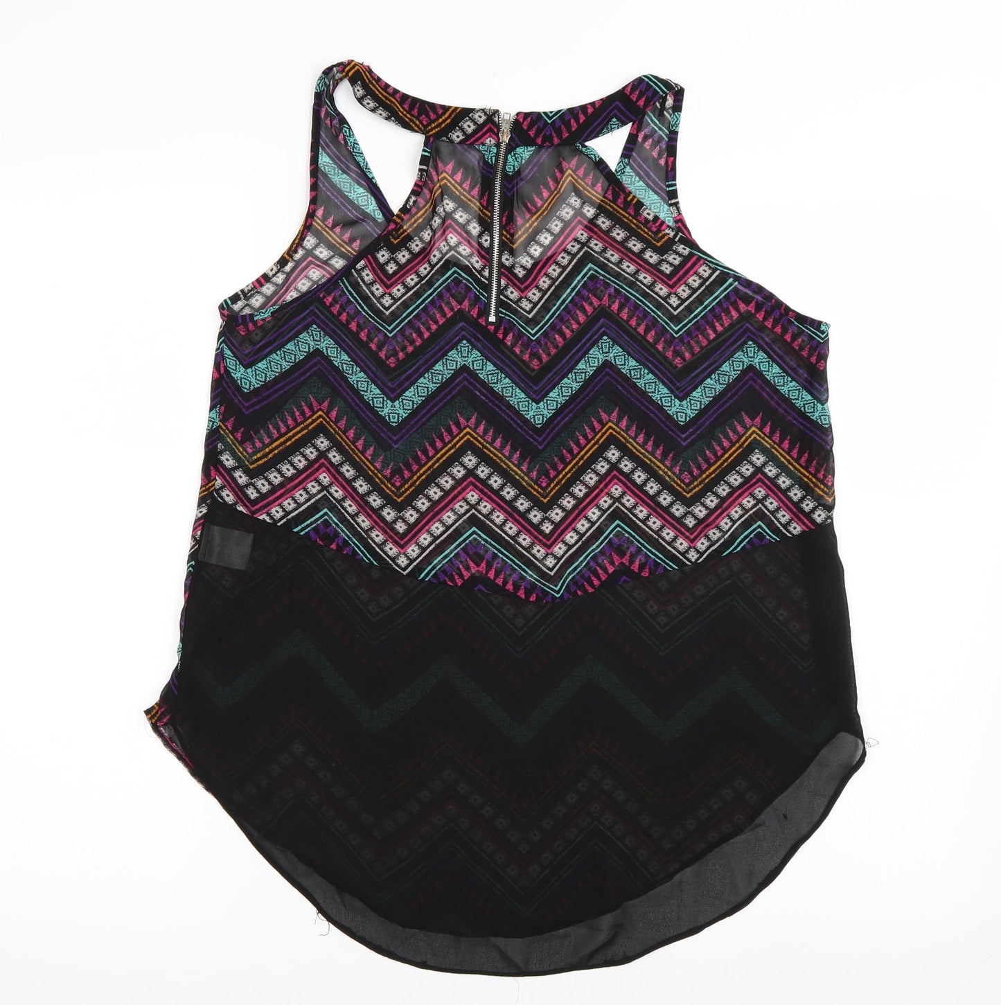 Select Womens Multicoloured Geometric  Basic Tank Size 12
