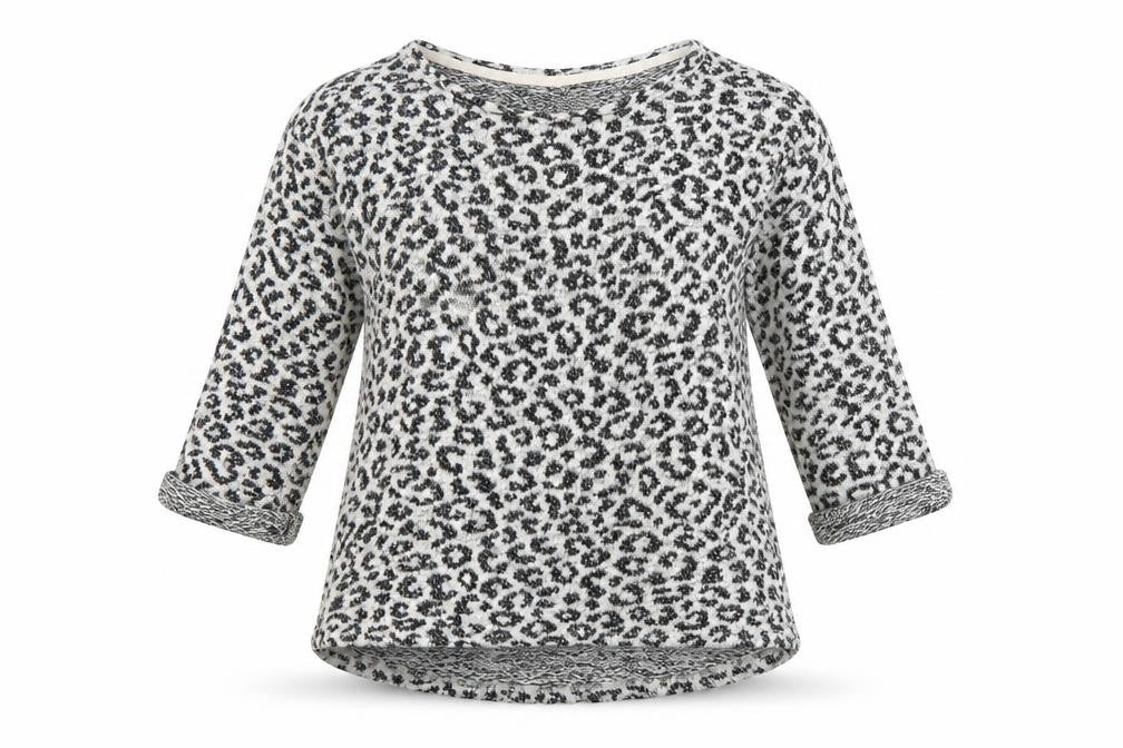 NEXT Womens Grey Animal Print  Pullover Jumper Size 6