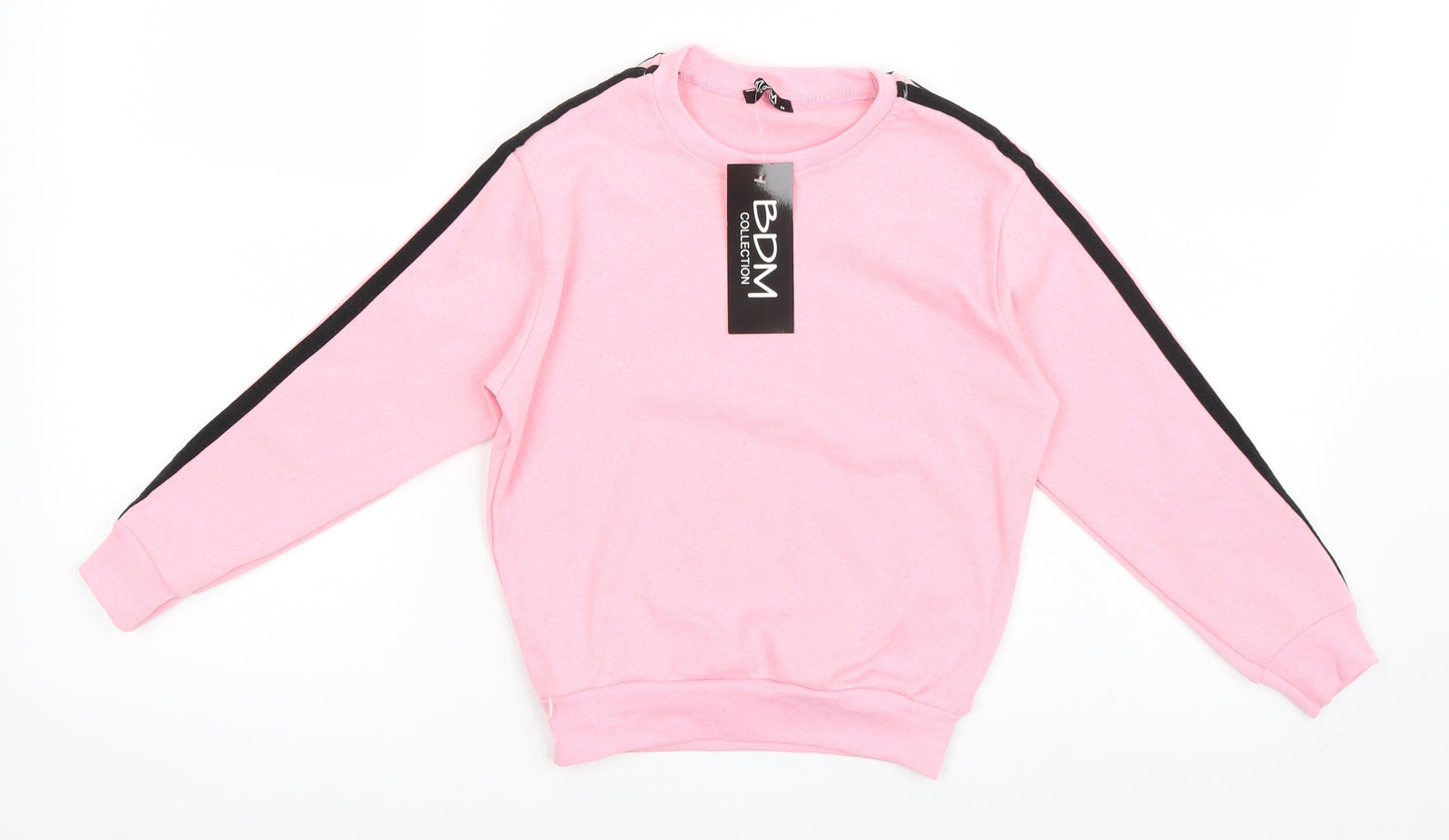 BDM Girls Pink   Pullover Sweatshirt Size M