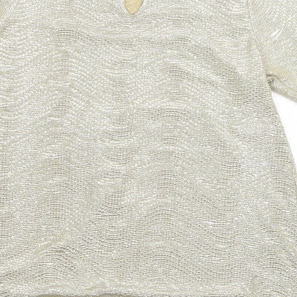 Brand and care label for Blooming Marvellous women’s gold basic blouse, size UK 16