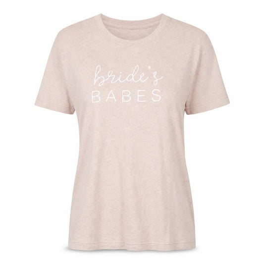 Front view of Preworn women’s pink basic t-shirt, size S
