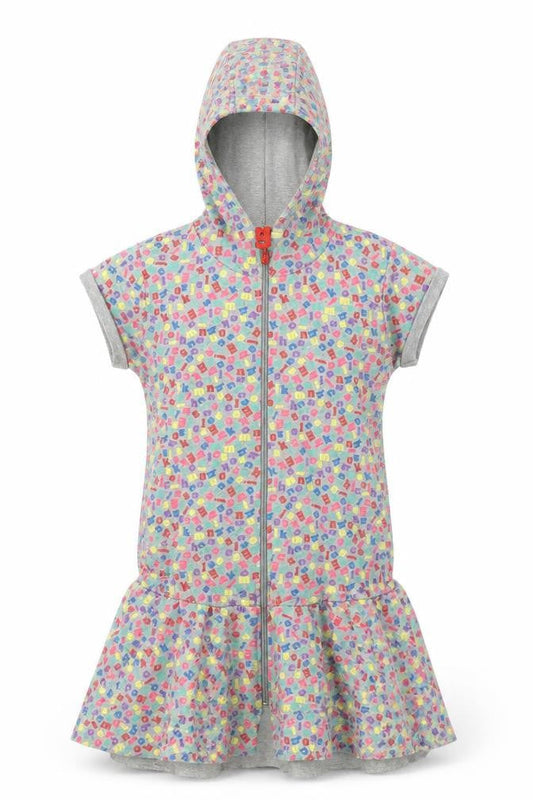 H&M Womens Grey Polka Dot  Jumper Dress  Size 6