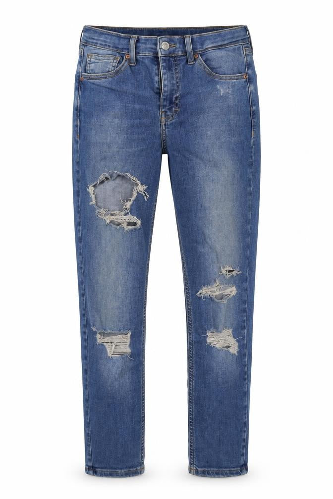 Preworn Womens Blue   Straight Jeans Size 28 in L28 in