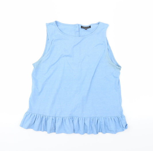 Warehouse Womens Blue   Basic T-Shirt Size 10