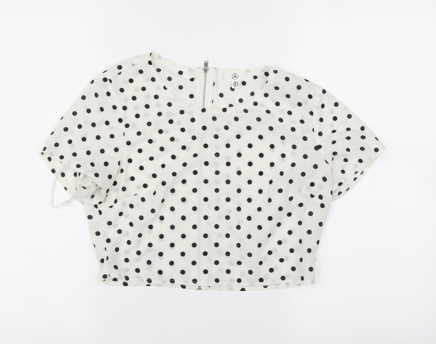 Missguided Womens White   Basic T-Shirt Size 8