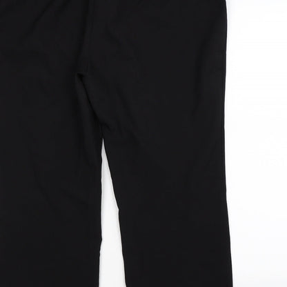 Brand and care label for Capsule women’s black trousers, size UK 18, 27-inch leg - work office formal