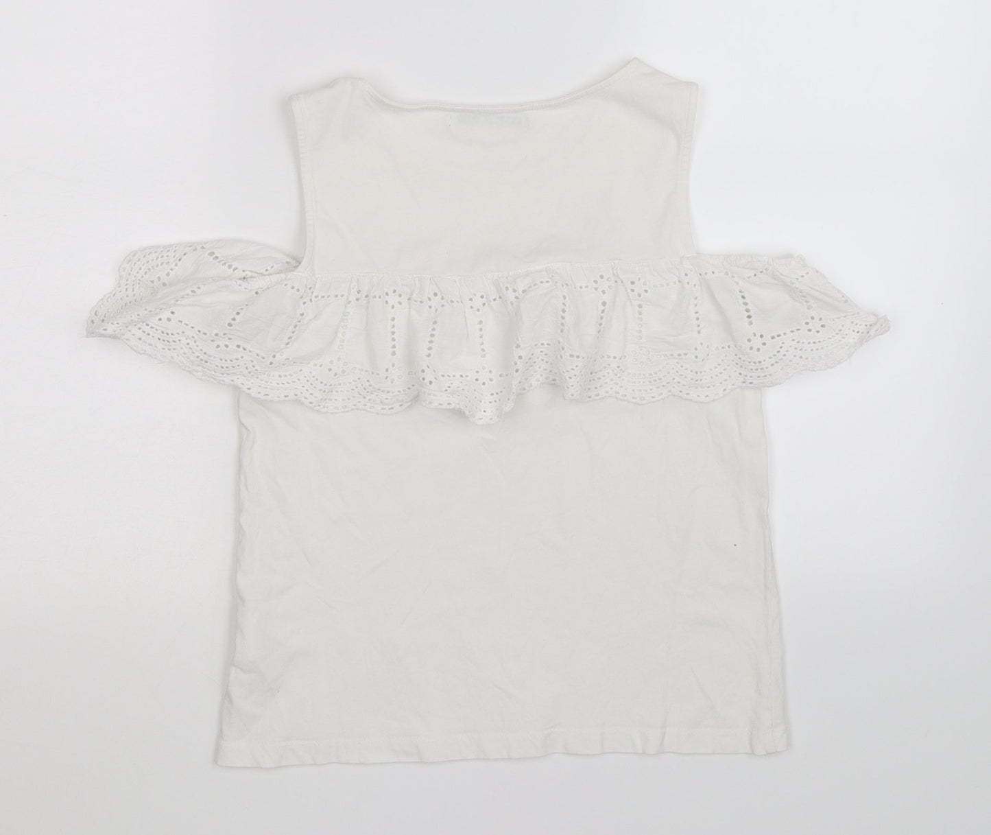 Marks and Spencer Womens White Floral  Basic Tank Size XS
