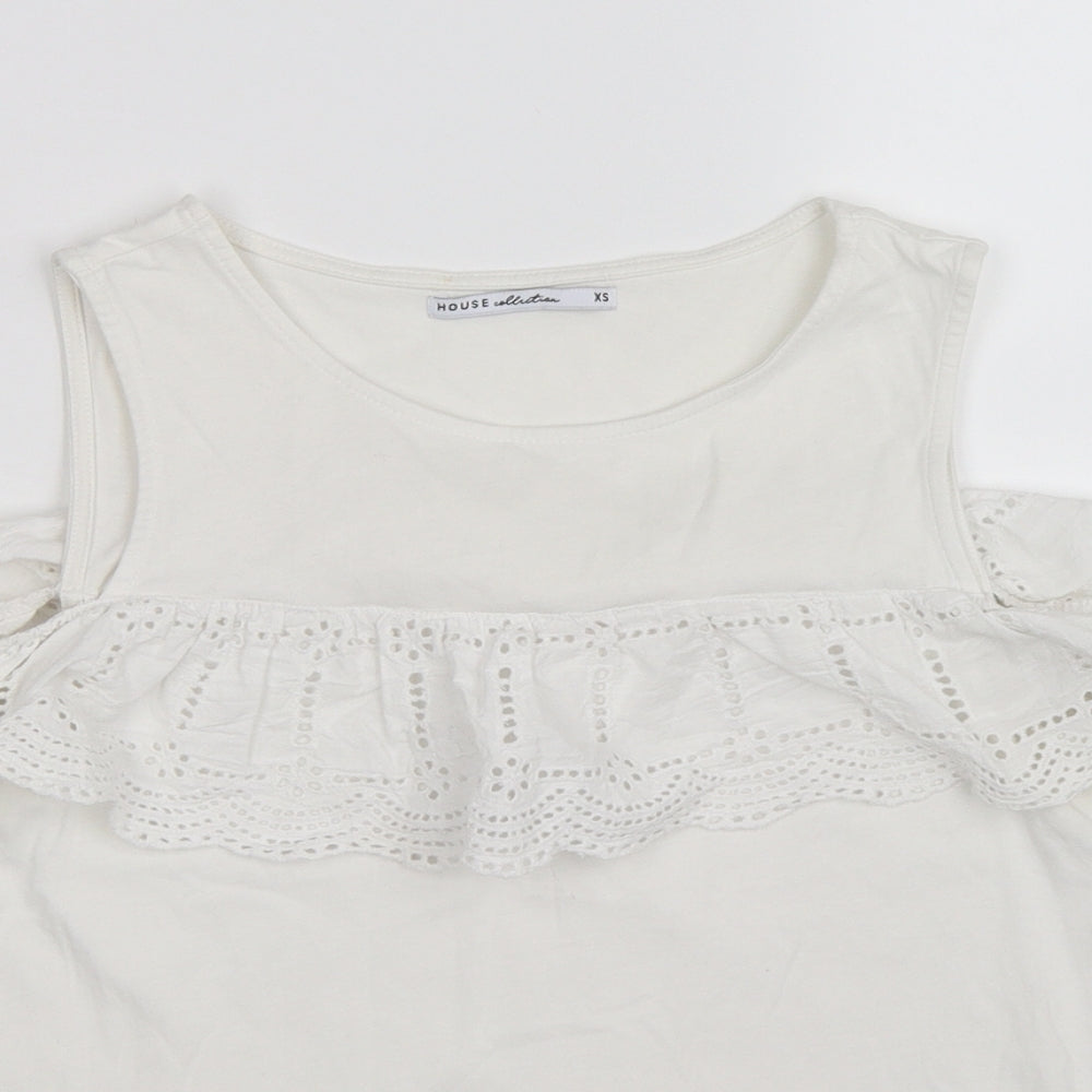 Marks and Spencer Womens White Floral  Basic Tank Size XS