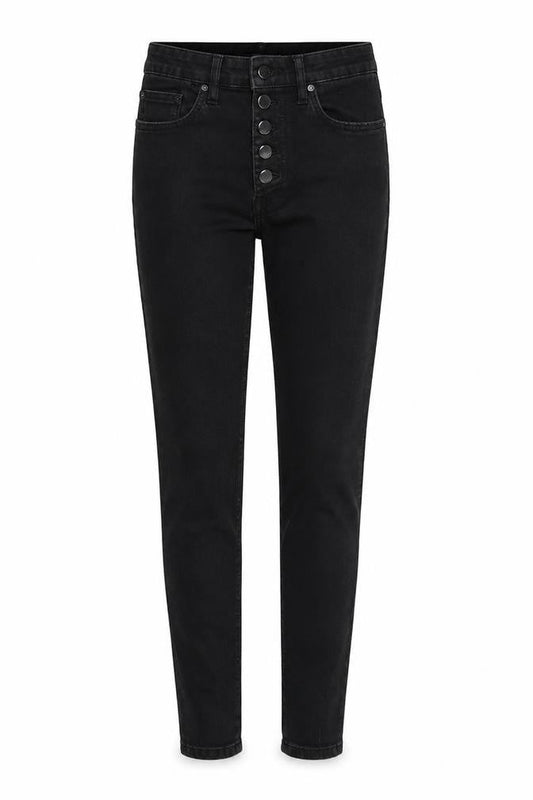 MNG Womens Black  Denim Skinny Jeans Size 6 L28 in