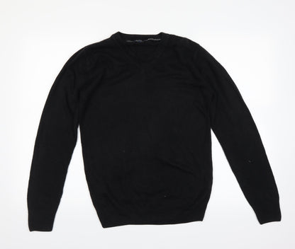 Additional front view of Easy men’s black jumper, size S