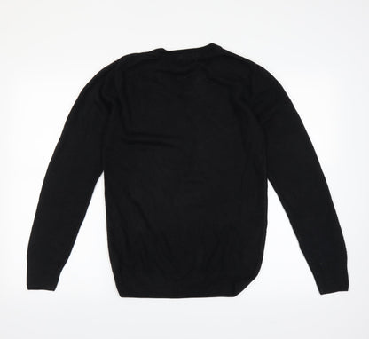 Back view of Easy men’s black jumper, size S