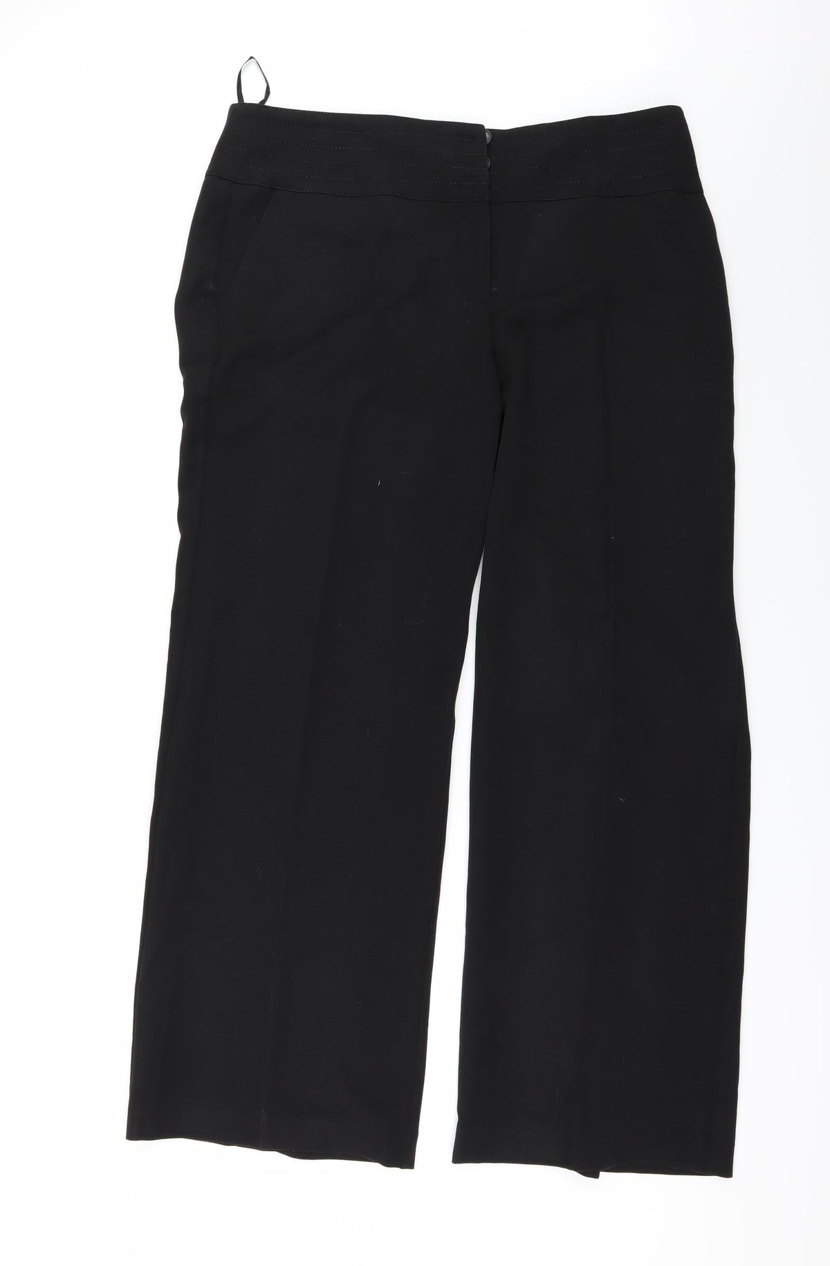 Preworn Womens Black   Trousers  Size 38 in L30 in