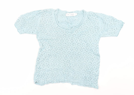 Pure & Natural Womens Green   Basic T-Shirt Size 16