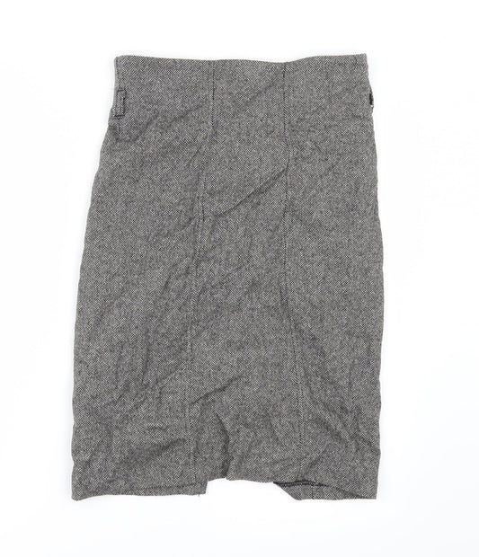 United Colors of Benetton Womens Grey   Straight & Pencil Skirt Size 30 in