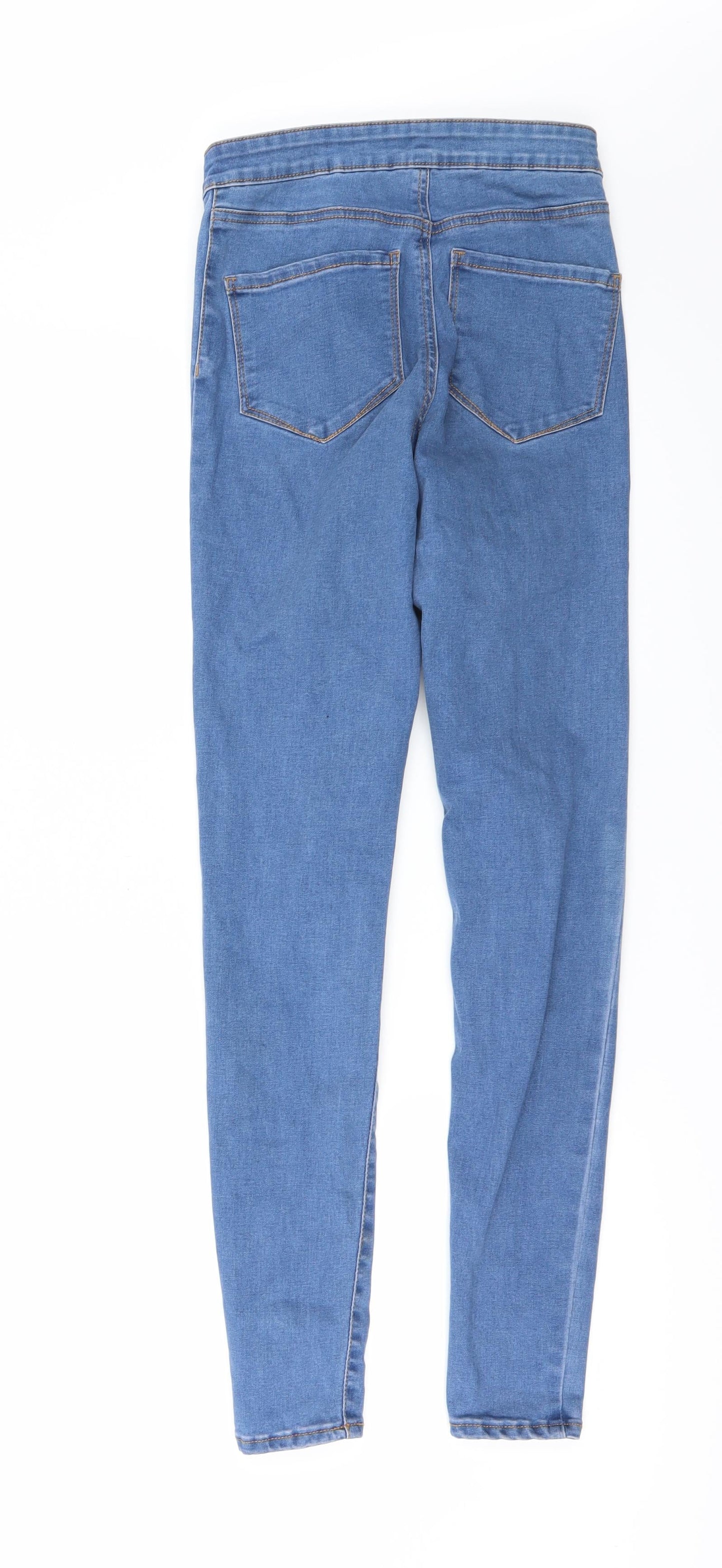 Denim & Co. Womens Blue   Skinny Jeans Size 8 L28 in