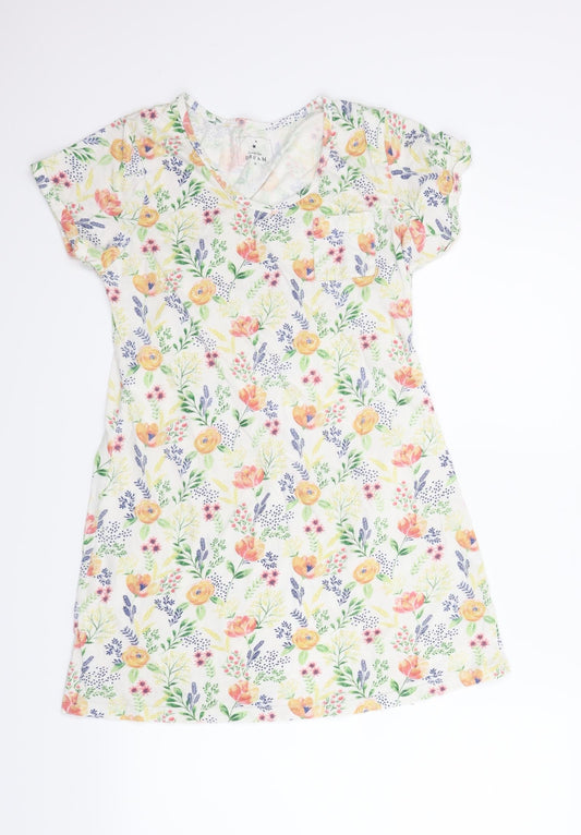 Matalan Womens White Floral  Capri Dress Size S