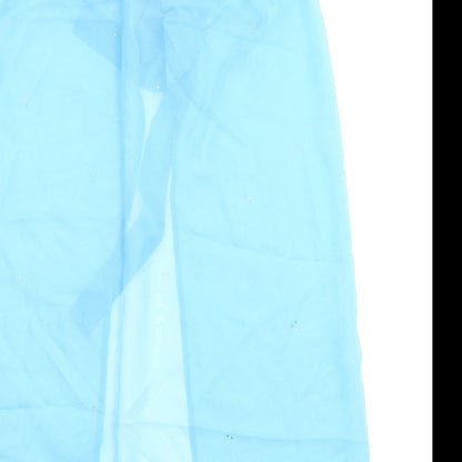 Brand and care label for Atmosphere women’s blue basic blouse, size UK 10, - cape