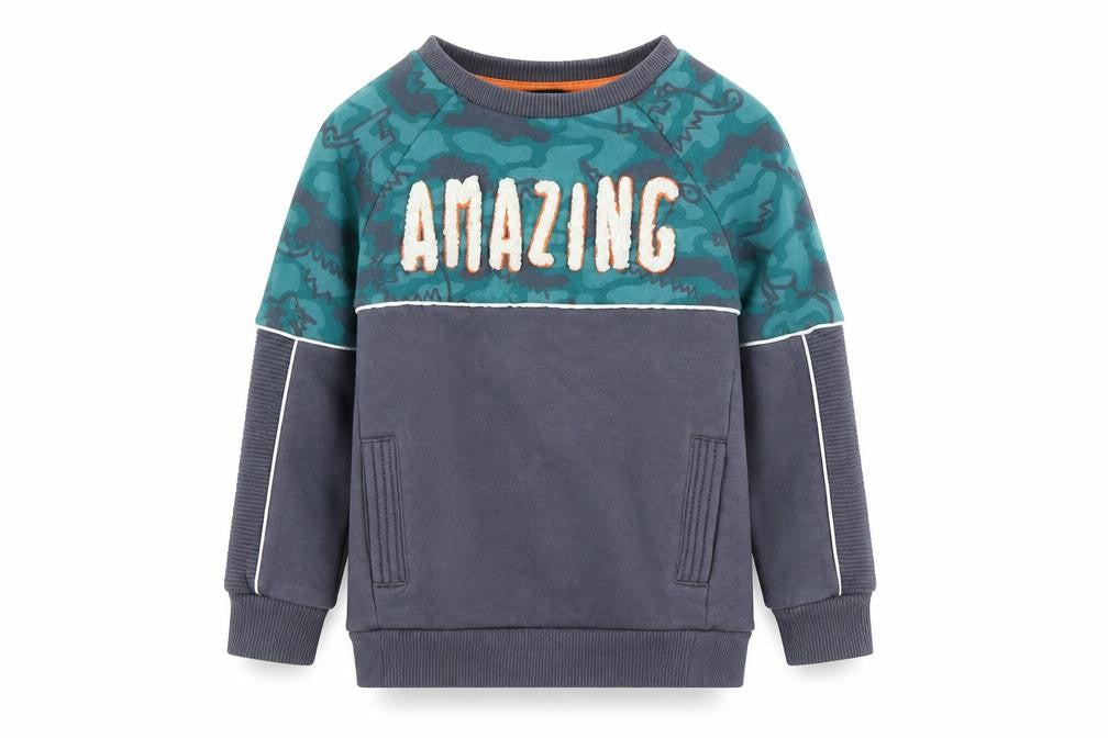 George  Boys Grey   Pullover Sweatshirt Size 2-3 Years  - DInosaur
