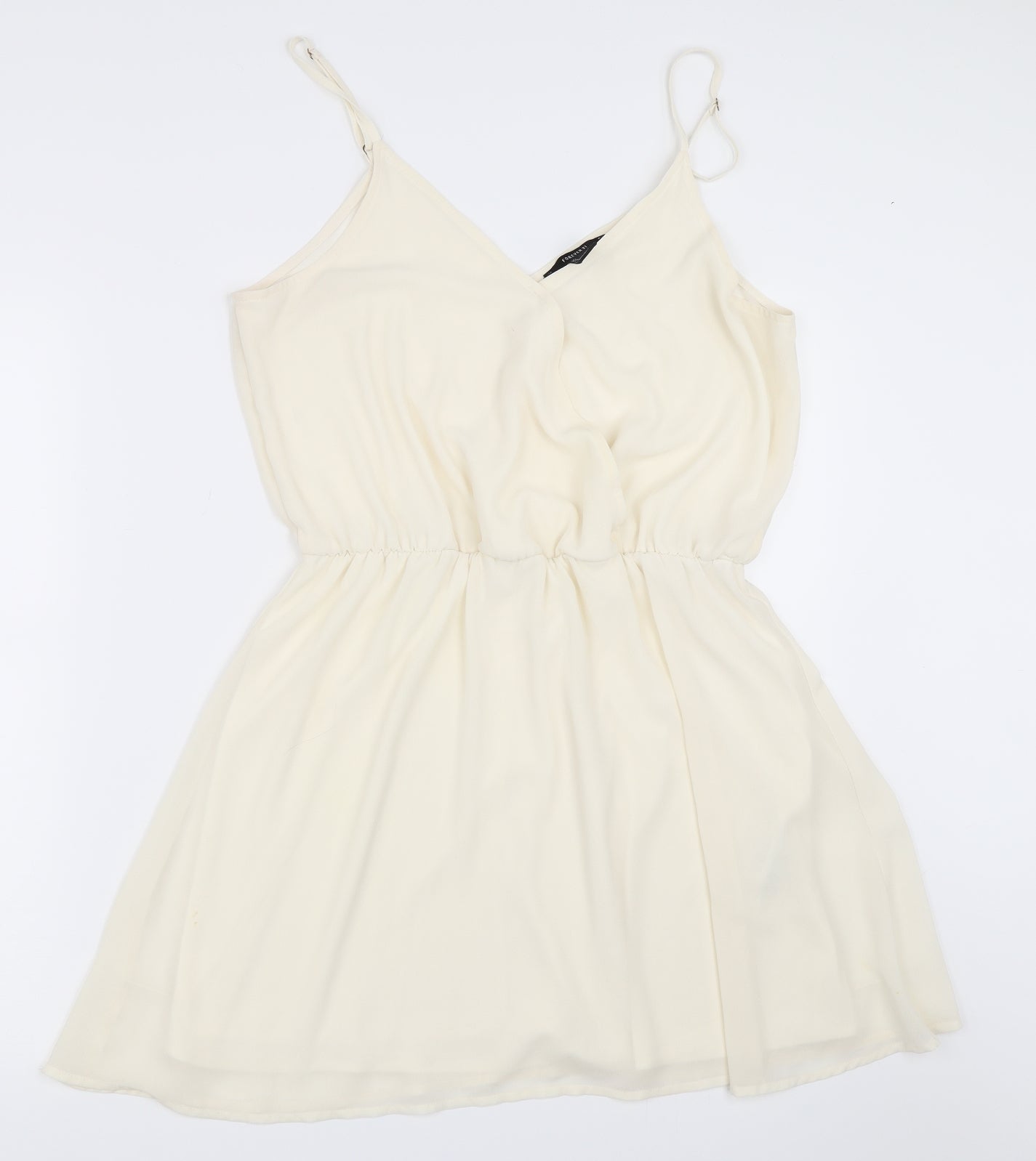 FOREVER 21 Womens Ivory   Skater Dress  Size L