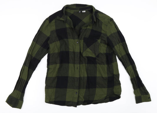 H&M Womens Green   Basic Button-Up Size 36