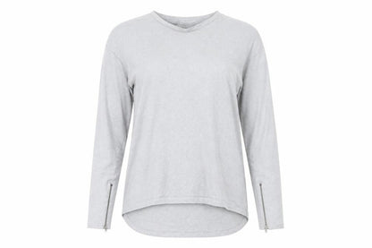 Front view of Next women’s grey jumper, size UK 12