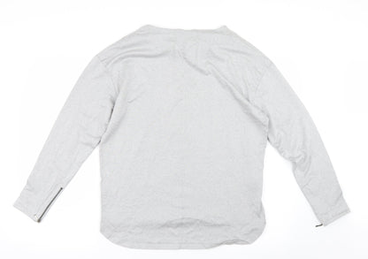 Back view of Next women’s grey jumper, size UK 12