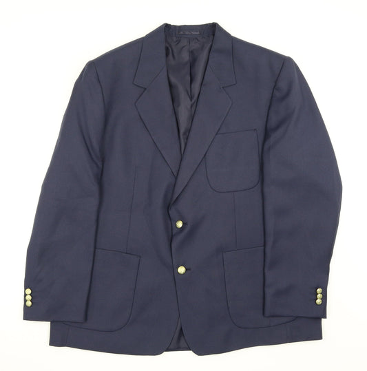 Cheems Mens Blue   Jacket Suit Jacket Size 46