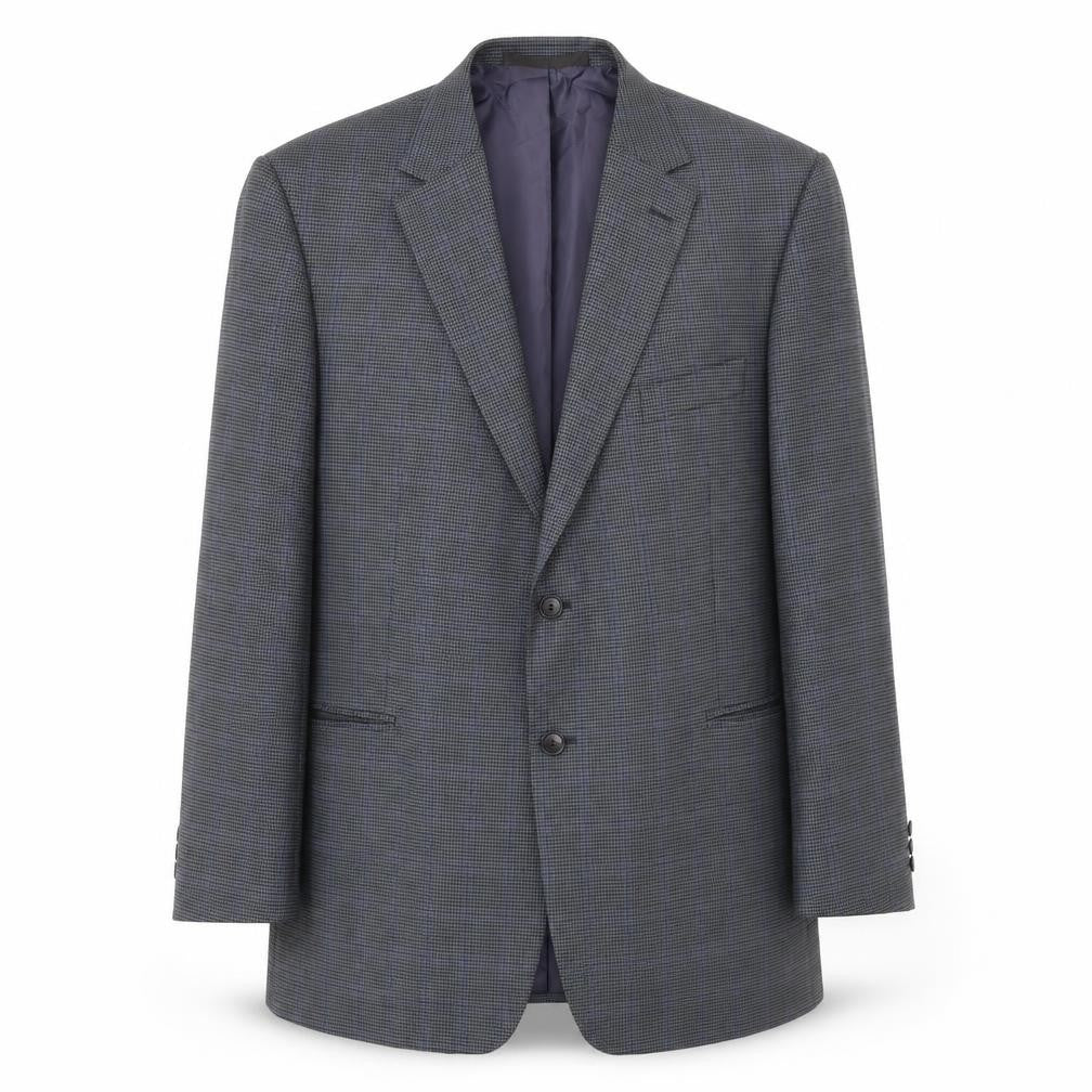 Marks & Spencer Mens Blue Check  Jacket Suit Jacket Size M