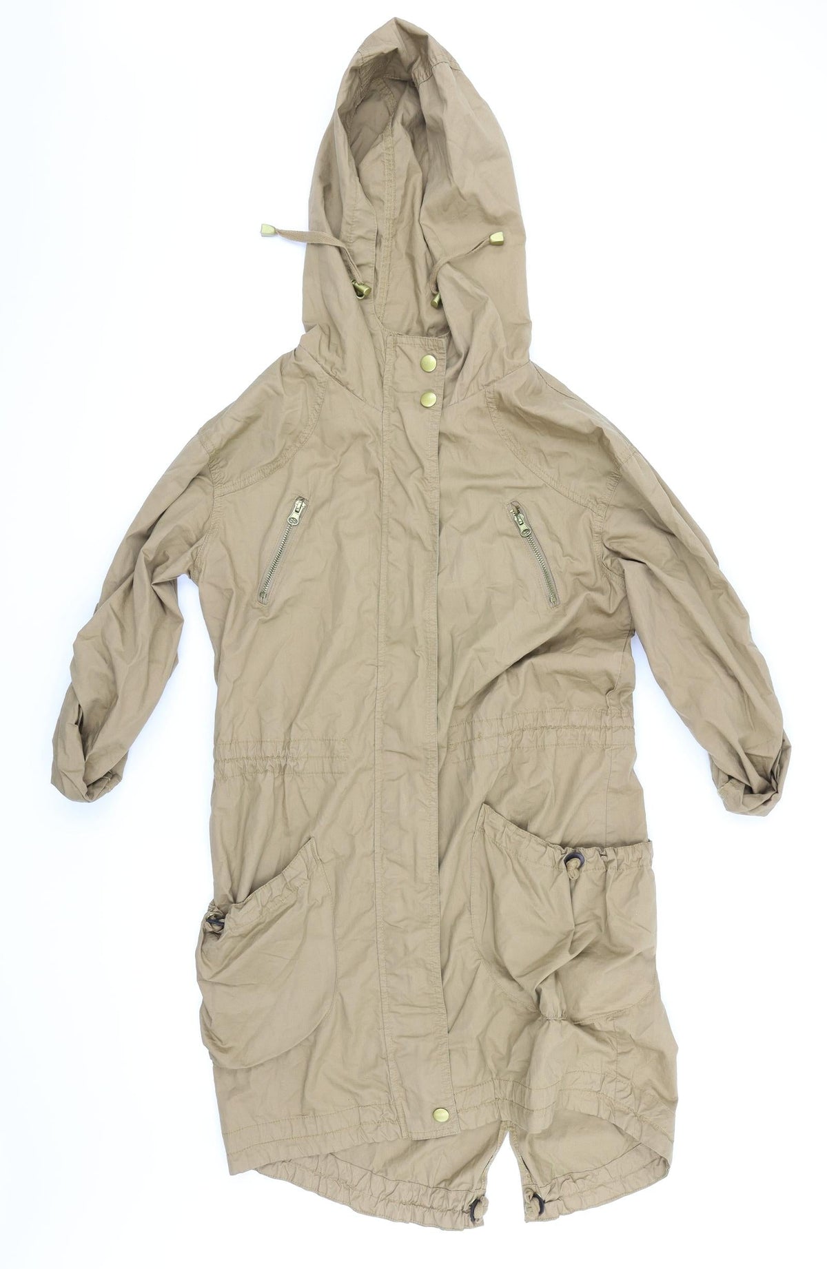 New Look Womens Brown   Rain Coat Coat Size 6