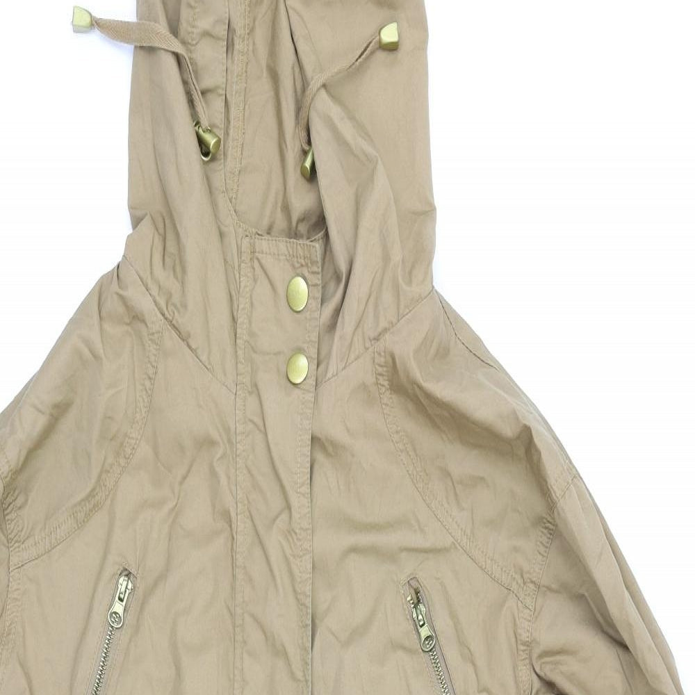 New Look Womens Brown   Rain Coat Coat Size 6