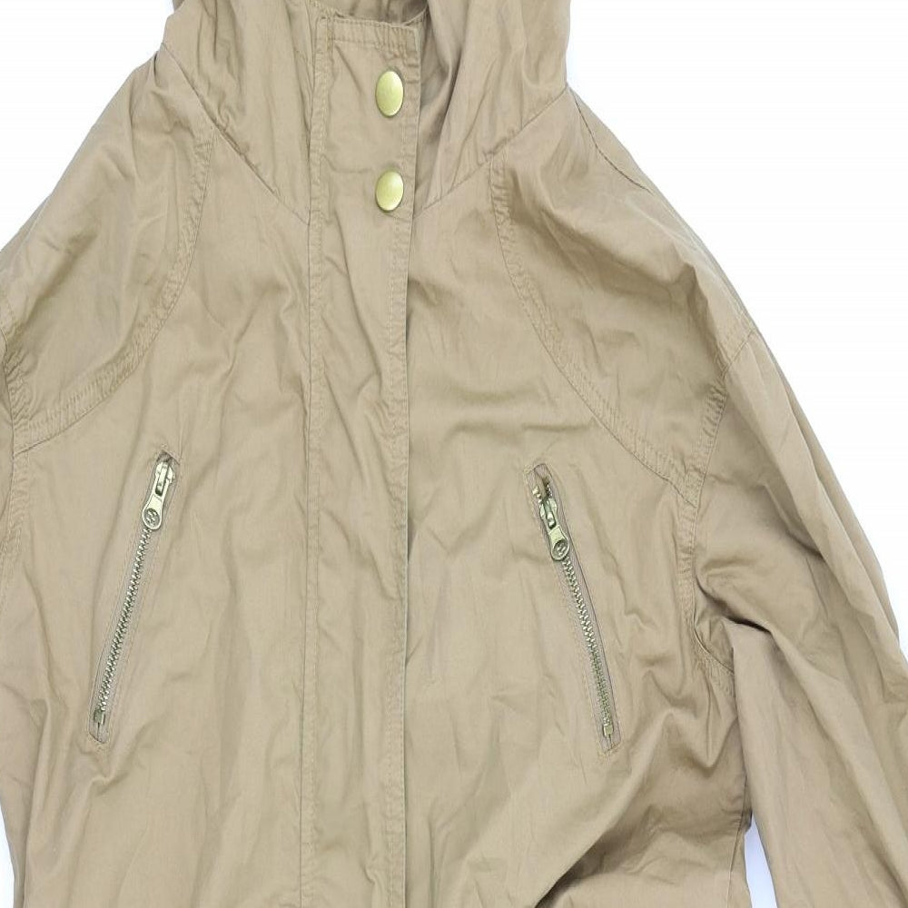 New Look Womens Brown   Rain Coat Coat Size 6