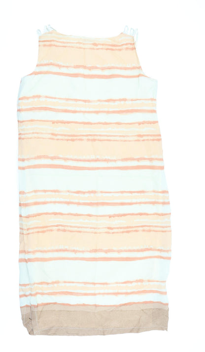 Back view of Paul Seperates women’s multicoloured paisley a-line, size UK 16