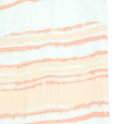 Close-up detail of Paul Seperates women’s multicoloured paisley a-line, size UK 16