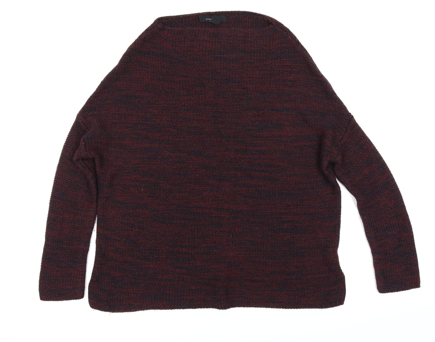 Atmosphere Womens Purple Herringbone  Pullover Jumper Size 6