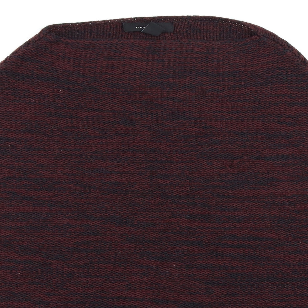 Atmosphere Womens Purple Herringbone  Pullover Jumper Size 6