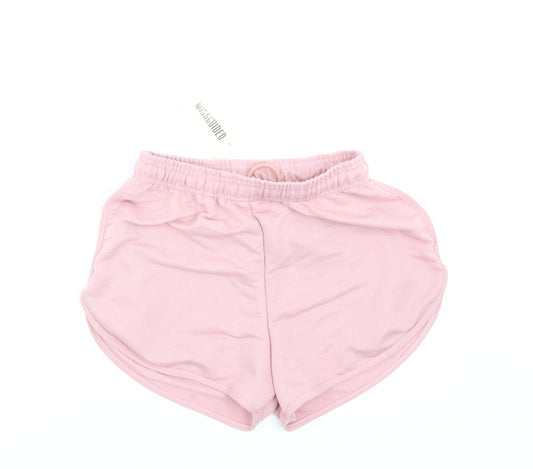 Misguided Womens Pink   Sweat Shorts Size S