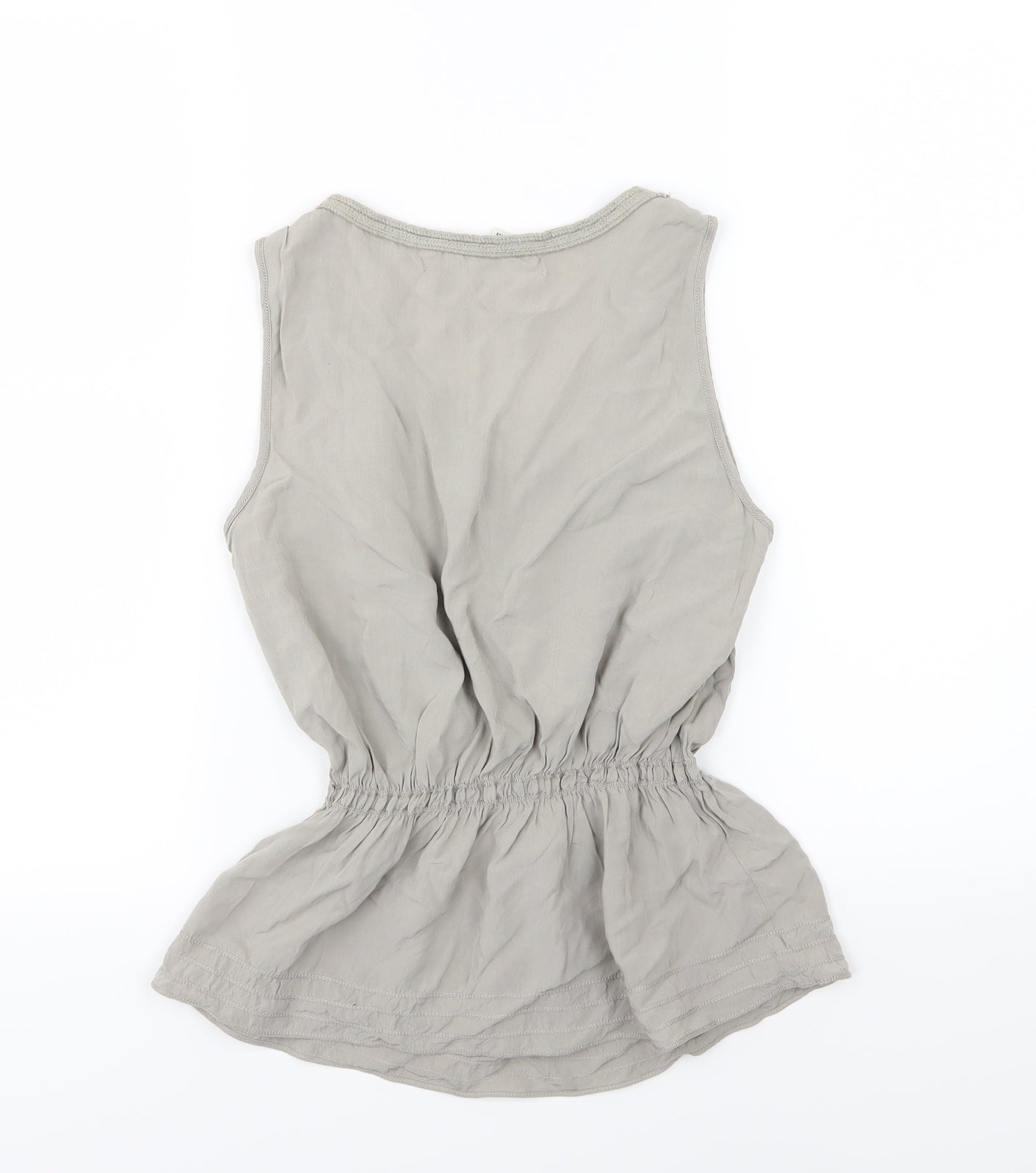 Max Studio Womens Grey  Woven Basic Blouse Size S