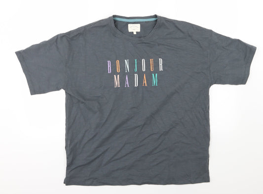 NEXT Womens Grey  Jersey Top Pyjama Top Size 8  - Bonjour