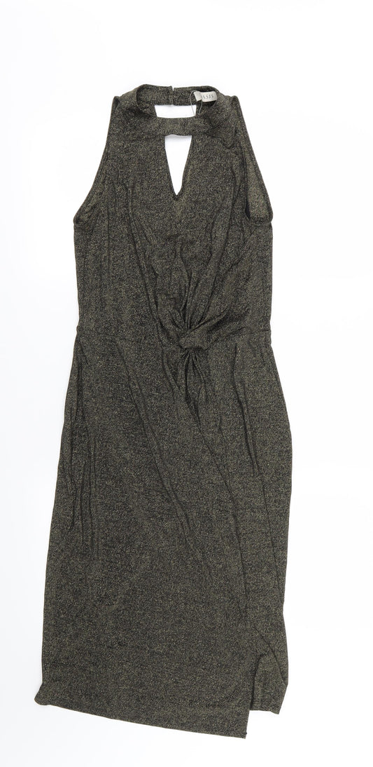 Oasis Womens Black  Jersey A-Line  Size XS
