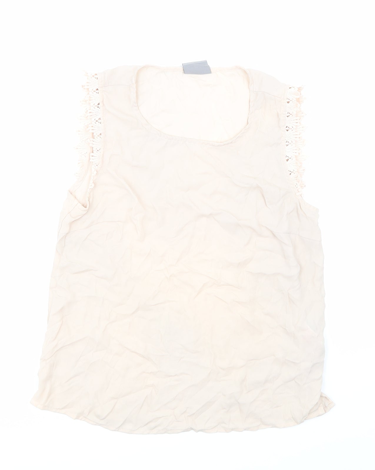 VERO MODA Womens Beige   Basic Blouse Size 8