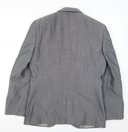 Back view of Next men’s grey jacket suit jacket, size 40