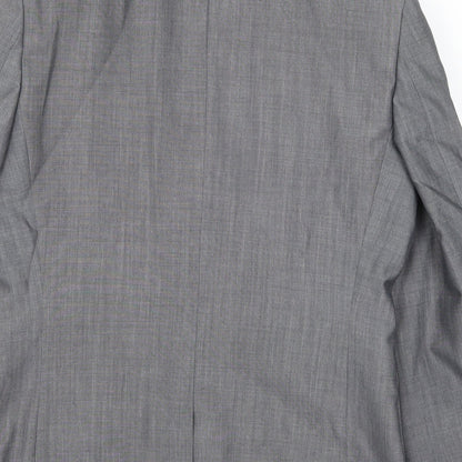 Brand and care label for Next men’s grey jacket suit jacket, size 40