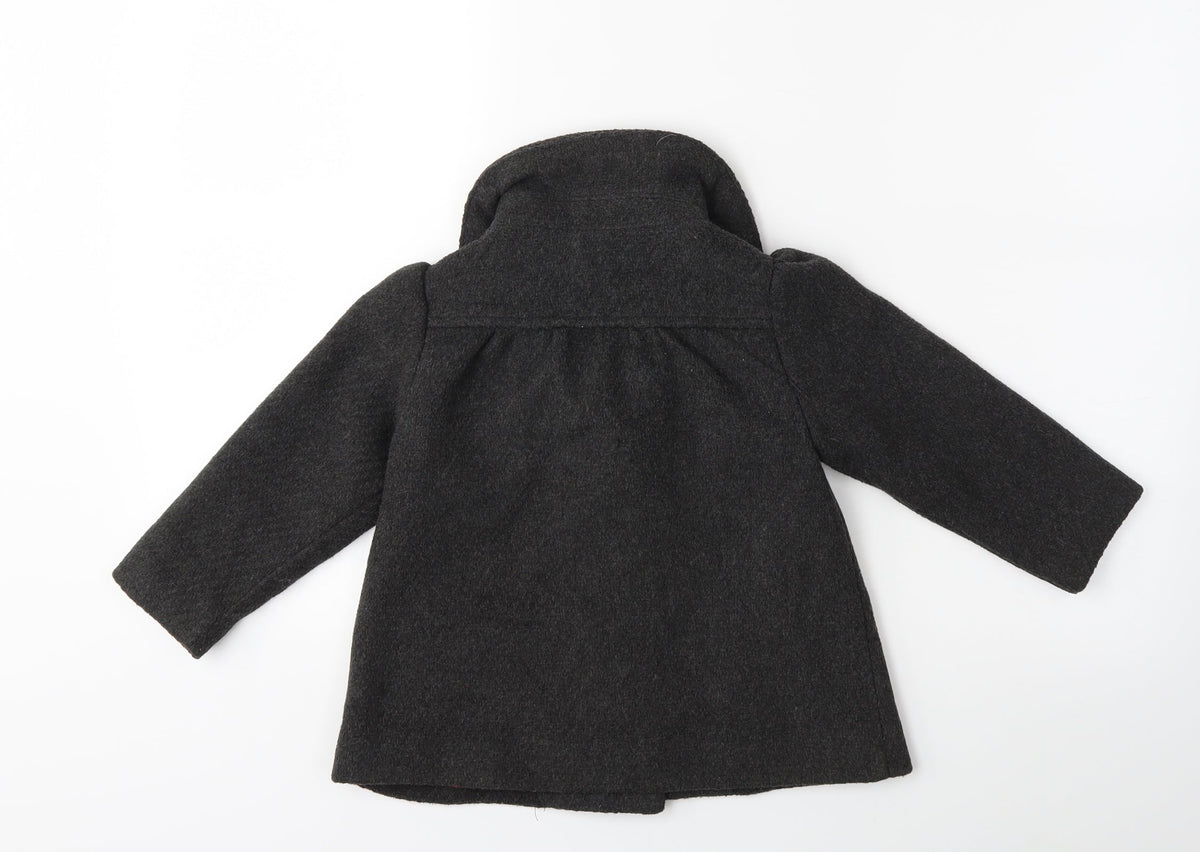 Gap Girls Grey   Overcoat Coat Size 3 Years