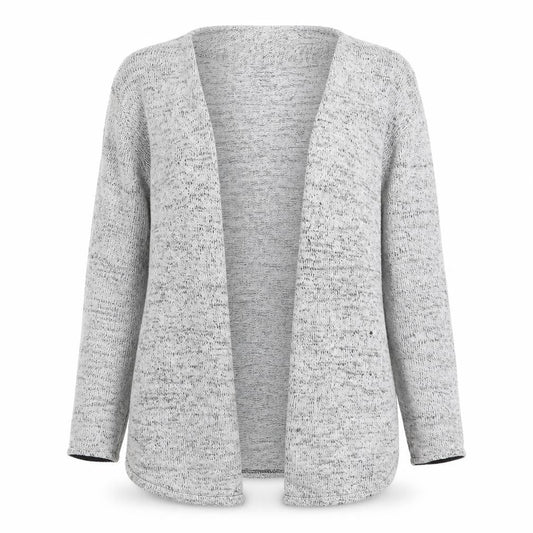 Front view of Divided by H&M women’s grey cardigan jumper, size M