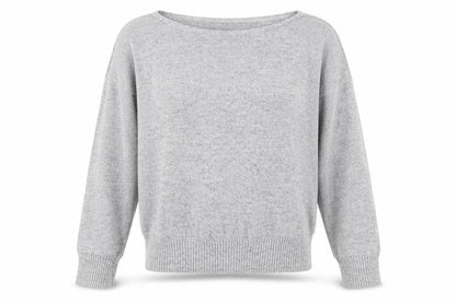 Front view of PRETTYLITTLETHING women’s grey jumper, size M